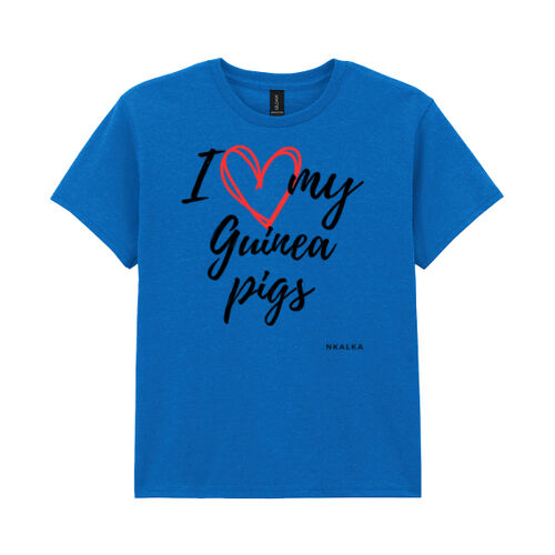 i love my guinea pigs - black text- youth t-shirt Thumbnail